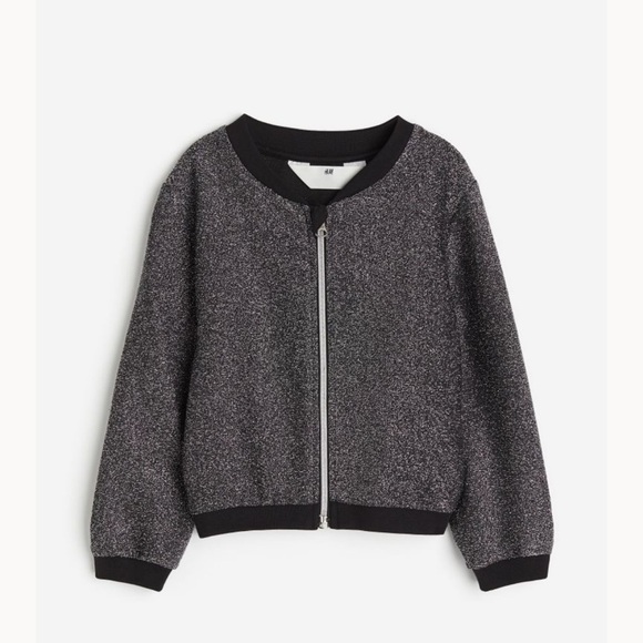 H&M New‎ Glittery Cardigan with Zipper - Picture 1 of 4